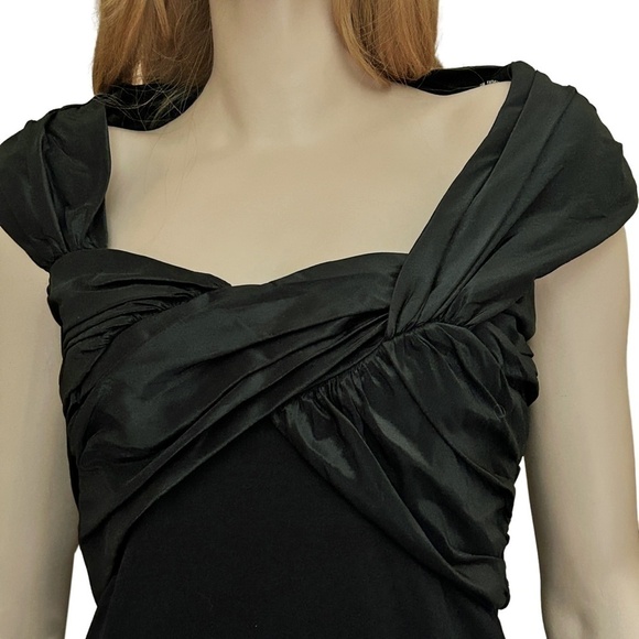 Tadashi Collection Dress Sheath Cocktail Twist Front Bodice Ruched Shoji - Picture 7 of 16